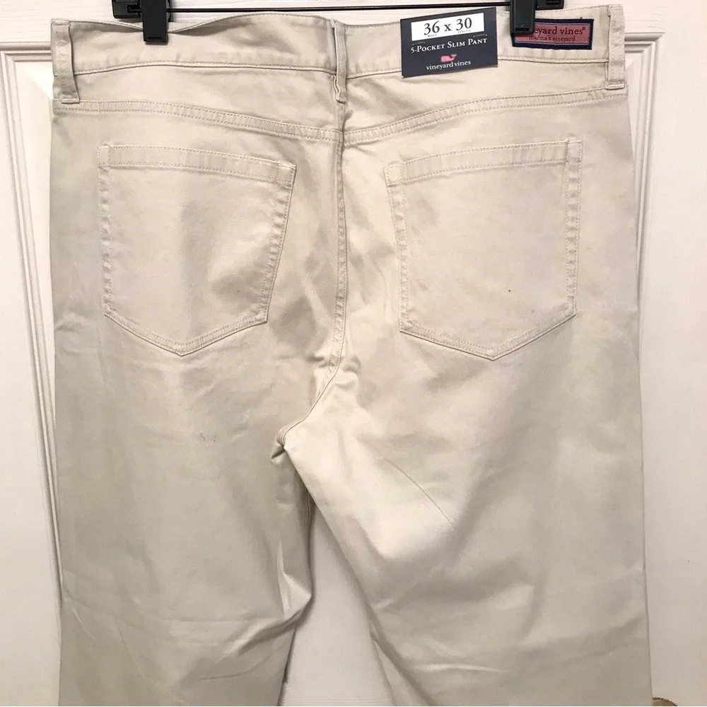 Vineyard Vines Five Pocket Slim Jeans Stone NWT